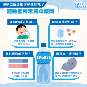 運動完就要喝運動飲料嗎？運動飲料常見 4 疑問